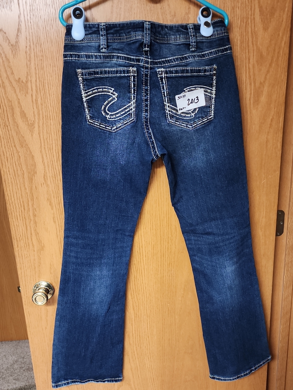 Silver Suki Jeans Dark Blue Women’s Boot Cut Jeans 33x33 number 2013